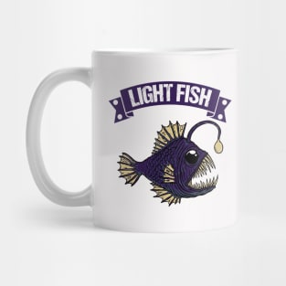 deep sea light fish Mug